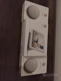2 Google Nest mini + Google Nest hub