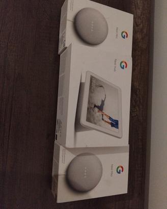 2 Google Nest mini + Google Nest hub
