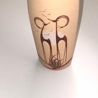 Vaso in terracotta dipinto a mano