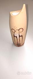 Vaso in terracotta dipinto a mano