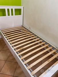 Letto singolo Hemnes Ikea com doghe e materasso