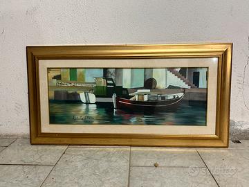 Quadro del pittore Roberto Chessa - tela 80x38cm