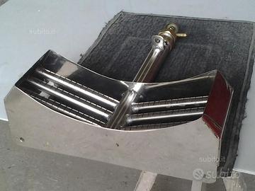 Bruciatore a croce inox per bassina pralinatrice