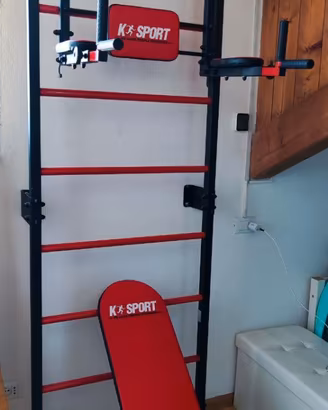 Parete svedese regolabile per allenamento casa