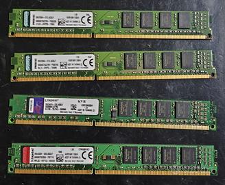 RAM Kingston Ddr3 16Gb 4x4Gb 1600 Mhz