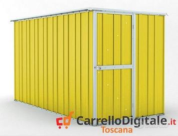deposito attrezzi giardino 175x307cm 5,4mq giallo