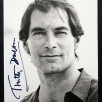 Timothy Dalton (007) Autografo Originale su Foto