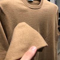 Maglia 100% cashmere Bassoli, cammello, tg.L
