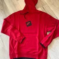 Nike felpa rossa con cappuccio