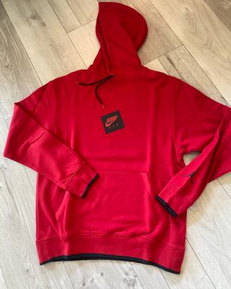 Nike felpa rossa con cappuccio