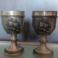 calici in Peltro La Paloma