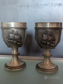 calici in Peltro La Paloma