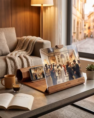 Amplificatore Schermo Smartphone 3D in Legno