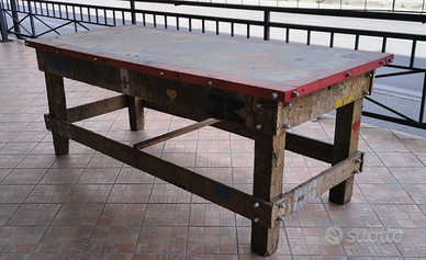 Tavolo falegname vintage – pezzo unico arredo moda