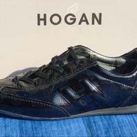 HOGAN OLYMPIA donna nero vernice 37,5 scarpe