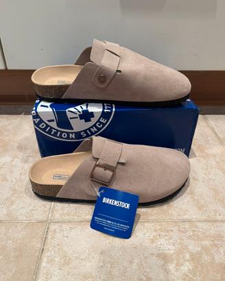 Birkenstock boston sandalo taglia 41 grigio beige