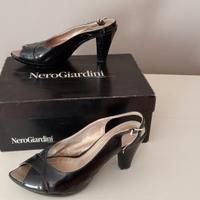 scarpe décolleté aperte in punta e al tallone