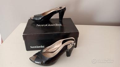 scarpe décolleté aperte in punta e al tallone