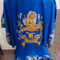 Caftano vintage pura seta cinese leggibene