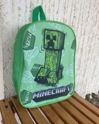 Zaino bambino asilo minecraft