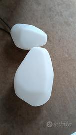 Oluce Stones coppia lampade da esterno con picchet