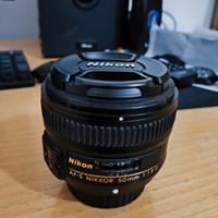 Nikon Nikkor lente 50 mm fisso f1.8 af-s