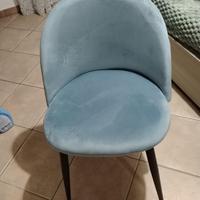 Sedie poltroncine in velluto