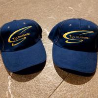 Coppia di cappellini originali Subaru rally 