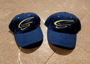 Coppia di cappellini originali Subaru rally 