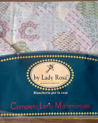 Completo lenzuola matrimoniale, celeste, mai usato