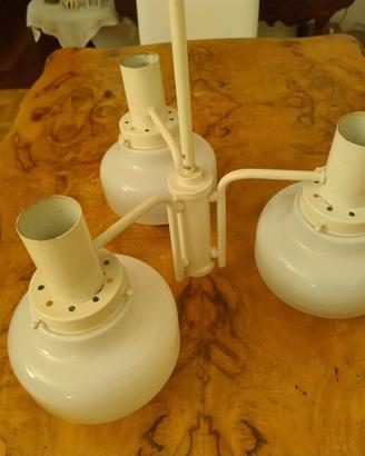 Lampadario anni 70 a tre luci