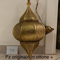 LAMPADARIO ETNICO OTTONE ORIGINALE
