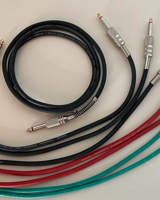 Cavi per chitarra elettrica, microfono e cassa