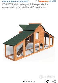 Casetta pollaio per galline
