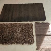 3 tappeti camera da letto, bagno e ingresso 