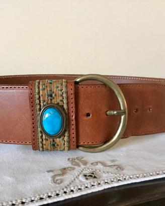 Cintura donna vintage in cuoio