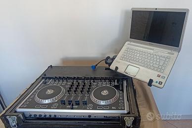 Numark  N4 mixer DJ + PC Sony Vaio + Flight case