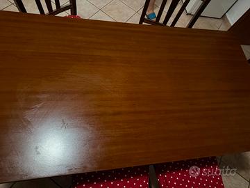 Tavolo cucina legno massello allunganile e sedie
