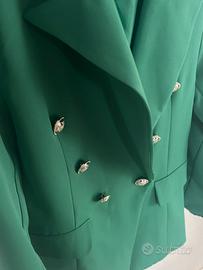 Blazer doppio petto taglia l verde