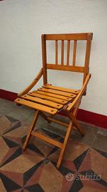 Sedia pieghevole legno mod. Reguitti
