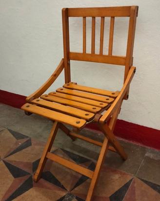 Sedia pieghevole legno mod. Reguitti