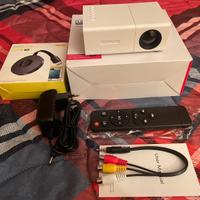 Mini proiettore + cast wireless hdmi
