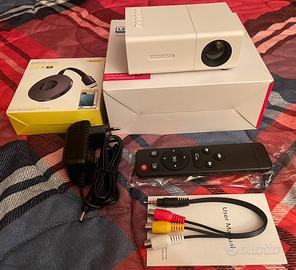 Mini proiettore + cast wireless hdmi