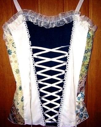 CORPETTO *NUOVO* CON LACCI RASO VOLANT TULLE