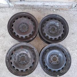4 - CERCHI IN LAMIERA FIAT 5,5X14 4X98 ET35 CB 58,