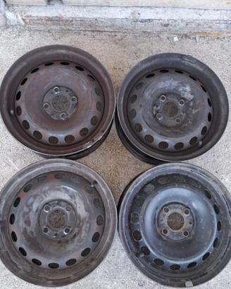4 - CERCHI IN LAMIERA FIAT 5,5X14 4X98 ET35 CB 58,