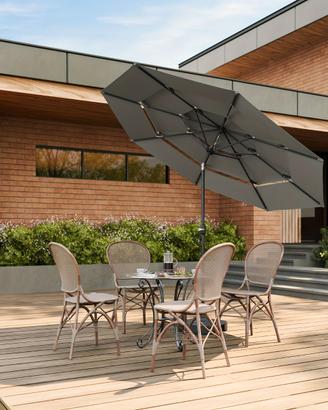 Ombrellone Parasole 292 cm, UPF 50+, Antivento Imp