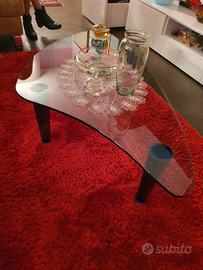 Tavolino vetro/cristallo forma irregolare