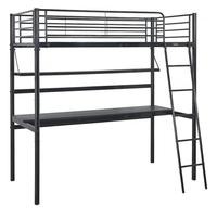 Letto a soppalco con scrivania