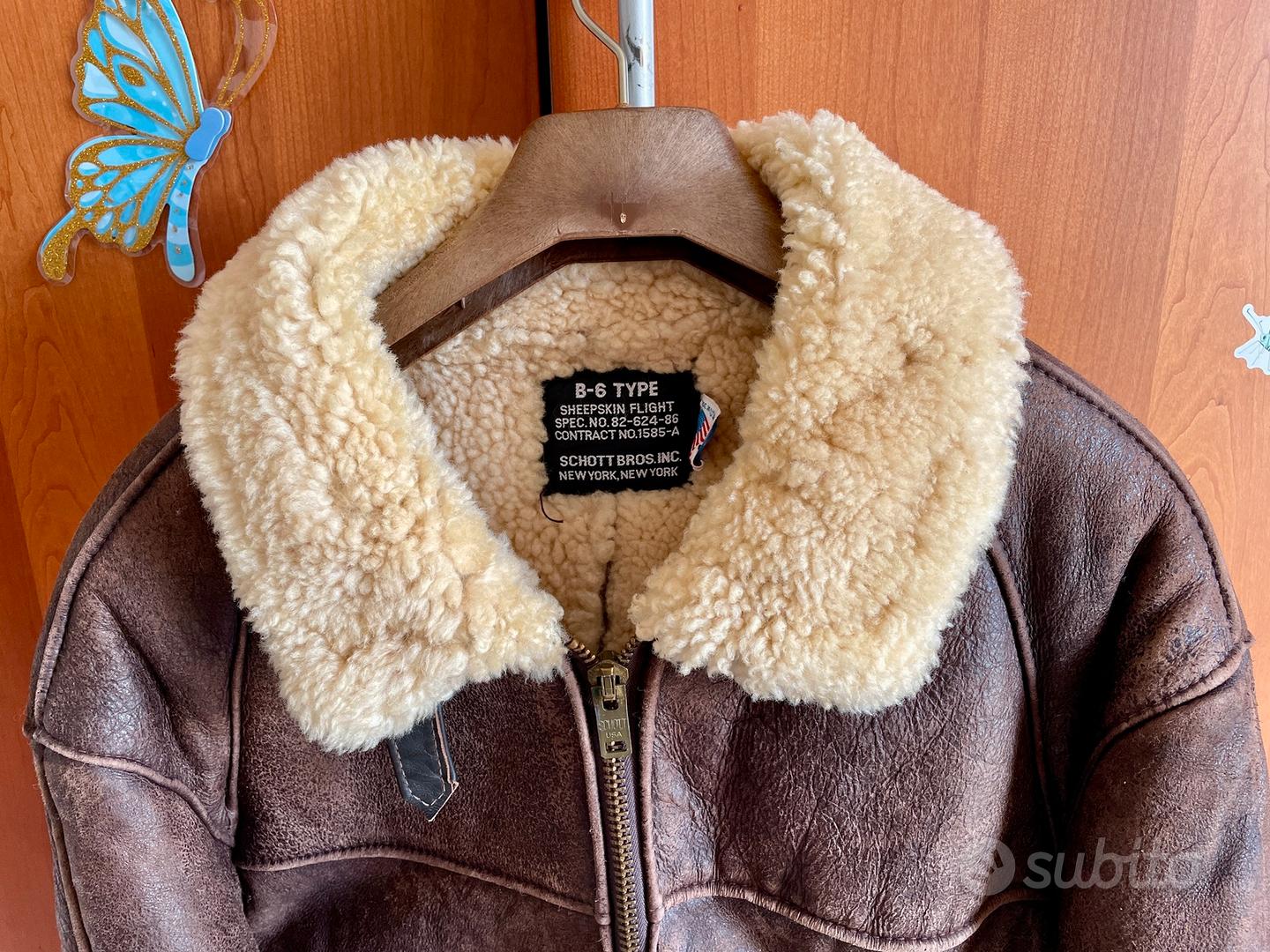 Cappotto Pelliccia Interna Schott SCHOTT B-6 B6 Montone Aviatore